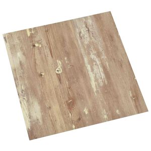 vidaXL Vloerplanken Cr&egrave;me en Lichtbruin 5,11 m&sup2; 55 st PVC