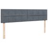 vidaXL Ottoman bed met matrassen en LED's 200x200cm fluweel