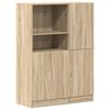 vidaXL 2-delige Keukenkastenset bewerkt hout sonoma eikenkleurig