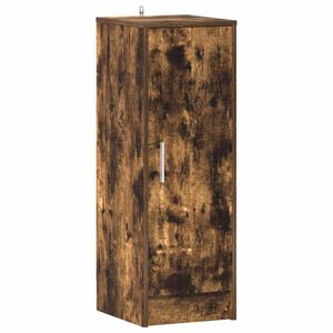 vidaXL Schoenenkast 32x35x92 cm bewerkt hout gerookt eikenkleurig