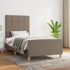 vidaXL Bedframe zonder matras 80x200 cm stof taupe