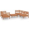 vidaXL 6-delige Loungeset massief grenenhout honingbruin