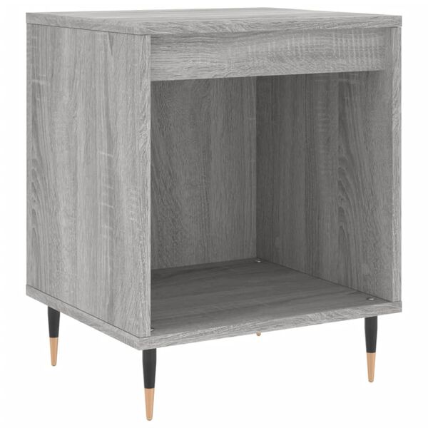 vidaXL Nachtkastjes 2 st 40x35x50 cm bewerkt hout grijs sonoma eiken