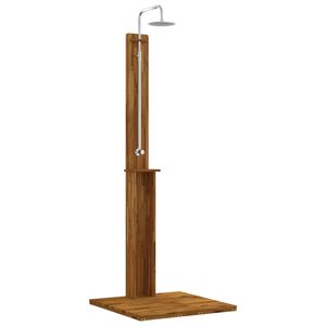 vidaXL Buitendouche 217 cm Massief Acacia Hout en Roestvrijstaal