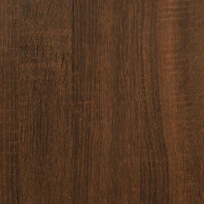 vidaXL Salontafel 100x100x40 cm bewerkt hout bruin eikenkleur