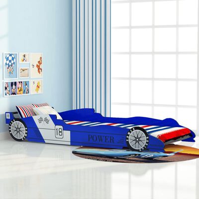 uitvegen Tonen aluminium vidaXL Kinderbed raceauto blauw 90x200 cm online kopen | vidaXL.be