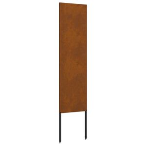 vidaXL Tuin Privacy Screen Fretwerk Roestig 32 x 140 cm weervast staal
