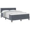 vidaXL Boxspringbed met hoofdeinde Donkergrijs 200 x 160 cm Fluweel