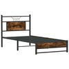 vidaXL Bedframe zonder matras hout gerookt eikenkleurig 90x190 cm