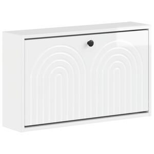 vidaXL Wandgemonteerde Schoenkast ALKMAAR 71 x 17 x 43 cm Bewerkt hout