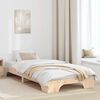 vidaXL Bedframe Naturel 75 x 190 cm Massief grenenhout