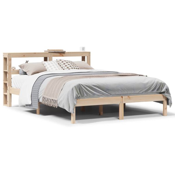 vidaXL Bedframe zonder matras massief grenenhout 120x190 cm