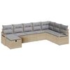 vidaXL Bankstel 8 st 8-Aantal zitplaatsen Beige en Licht Grijs