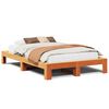vidaXL Bedframe zonder matras massief grenenhout wasbruin 120x200 cm