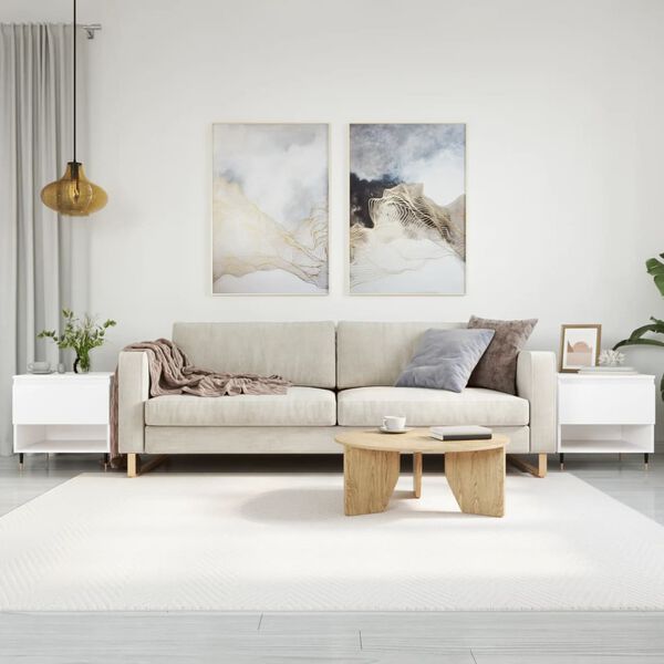 vidaXL Salontafels 2 st 50x46x50 cm bewerkt hout wit