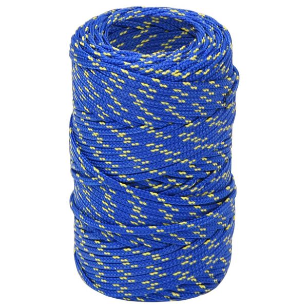 vidaXL Boottouw 2 mm 500 m polypropyleen blauw