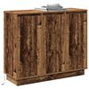 vidaXL LED Sideboard Oudhout 90 x 32 x 75 cm Bewerkt hout