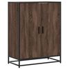 vidaXL Schoenenkast 75x38x97,5 cm bewerkt hout en metaal bruin eiken