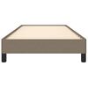 vidaXL Bedframe zonder matras 100x200 cm stof taupe