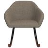 vidaXL Schommelstoel stof taupe