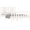 vidaXL Bedframe zonder matras massief grenenhout wit 120x200 cm
