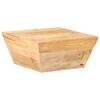 vidaXL Salontafel V-vormig 66x66x30 cm massief mangohout
