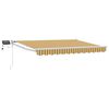 vidaXL Handbediende luifel met LED's Geel, Grijs en Wit 3 x 2,5 m