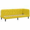 vidaXL Hoekbedframe Geel 80 x 200 cm Fluweel