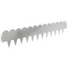 vidaXL Gazonrand 30 st 103 x 20 cm Staal Zilverkleurig