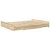 vidaXL Opbergbedframe met lade Sonoma Eiken 140 x 200 cm Bewerkt hout