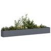 vidaXL Plantenbak 360x40x40 cm koudgewalst staal antracietkleurig