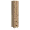 vidaXL Kastenset 2 st 34,5 x 34,5 x 90 cm Bewerkt hout