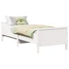 vidaXL Bedframe met hoofdeinde Wit 80 x 200 cm Bewerkt hout