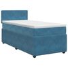 vidaXL Boxspringbed met matras Donkerblauw 90 x 200 cm Fluweel