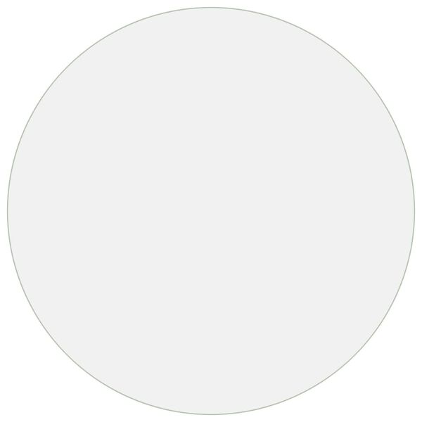 vidaXL Tafelbeschermer &Oslash;90 cm 2 mm PVC mat