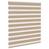 vidaXL Zebra Blind 125x150 cm stofbreedte 120,9 cm polyester zandbruin