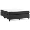 vidaXL Boxspring bed kunstleer zwart 140x190 cm