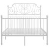 vidaXL Bedframe metaal wit 120x200 cm