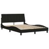 vidaXL Bedframe zonder matras "Hanko" stof zwart 140x190 cm