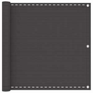 vidaXL Balkon Scherm Antracietkleurig 75 x 700 cm HDPE en Aluminium