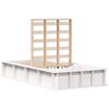 vidaXL Bedframe Wit 100 x 200 cm Massief grenenhout