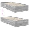 vidaXL Bedframe met lade met hoofdeinde met opslag Bewerkt hout