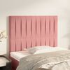 vidaXL Hoofdbord roze 90x5x118/128 cm fluweel