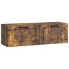 vidaXL Wandbeugel TV-kast Gerookt eiken 98 x 31 x 30 cm Bewerkt hout