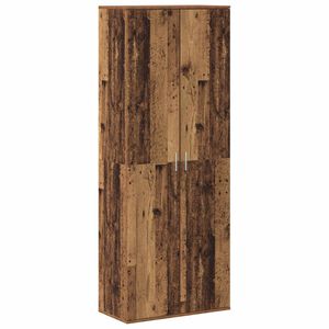 vidaXL Hoge kast 70 x 33.5 x 180 cm Bewerkt hout Oudhout