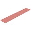 vidaXL Wandhoofdbord 12 pcs Roze 90 x 15 cm Fluweel