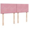 vidaXL Ottoman bed met matras 140x190cm fluweel roze