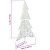 vidaXL Kerstboom met 240 LED Multikleur 180 cm Acryl