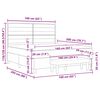 vidaXL Boxspringbed met matras met hoofdeinde Cr&egrave;me 160 x 200 cm Stof