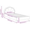 vidaXL Bedframe voor kinderen met hoofdbord Roze 90 x 190 cm Fluweel